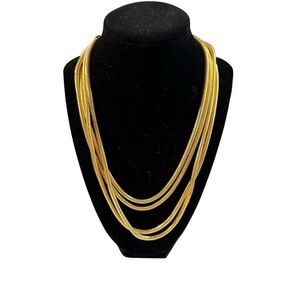 Avon “golden chains” Multi-Strand Necklace NIB 1998